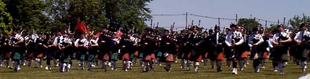 massed bands at opening ceremonies